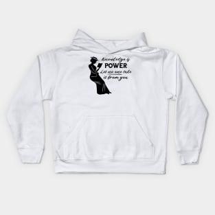 Knowledge Is Power Quote to Protest Banned Books and Fight Censorship Kids Hoodie